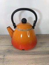 Le Creuset Orange Enamel Stove Top Kettle 1.6L 