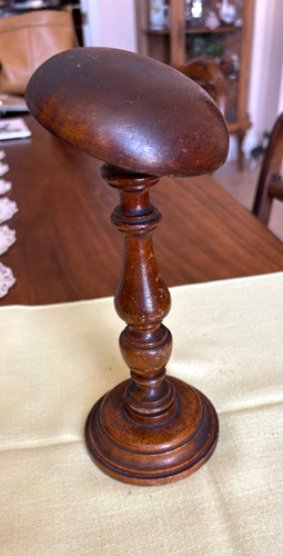 Vintage wooden hat display - vintage,