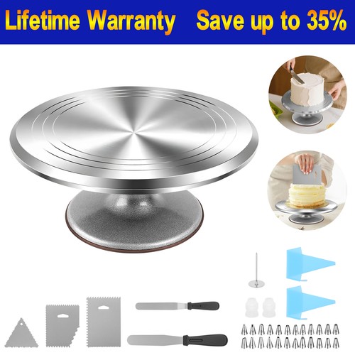 Cake turntable aluminum - cake, 12''