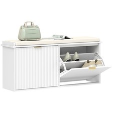 HOMCOM Shoe Storage Bench with