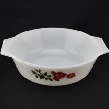 Vintage JAJ Pyrex Rose Glass
