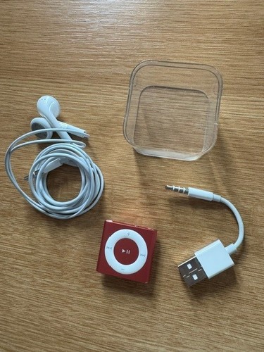 Red portable ipod shuffle - red,