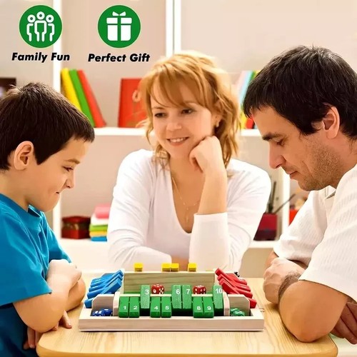 Wooden shut the box - box, 4