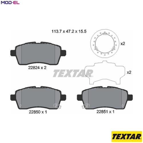 Brake pad set - brake,