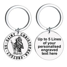 Christopher keyring with - st,