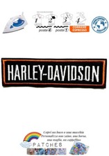 patch Harley-Davidson toppa termoadesiva motociclista iron orange bikers badge