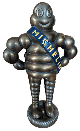 Michelin man metal - metal, statue