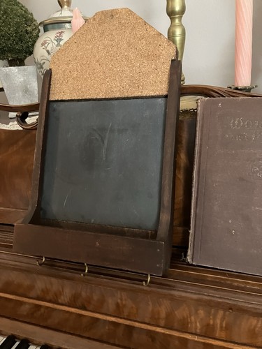 Vintage wood chalk cork - vintage, board