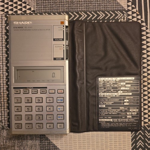 Sharp 640 voice synthesizer - el-640,