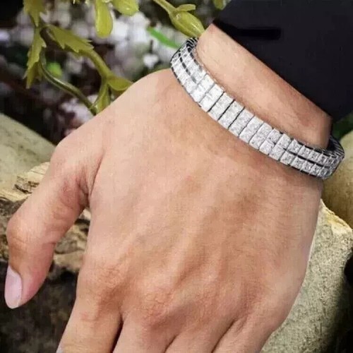 Men tennis bracelet 7ct - men's,