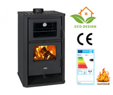 PRITY FM D Wood Burning Cooking Stove with Oven | Solid Fuel Cooker 12.1 kW