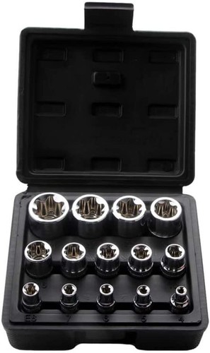 14pc torx socket set - e, female