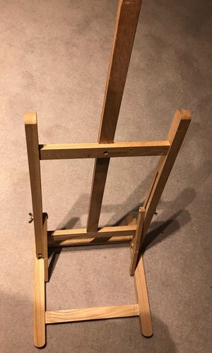 Vintage wooden folding easel - wooden, /
