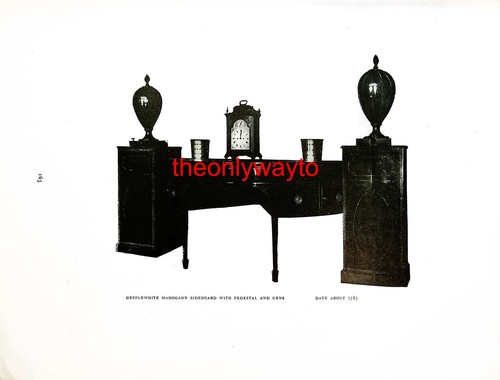 Hepplewhite mahogany sideboard - hepplewhite,
