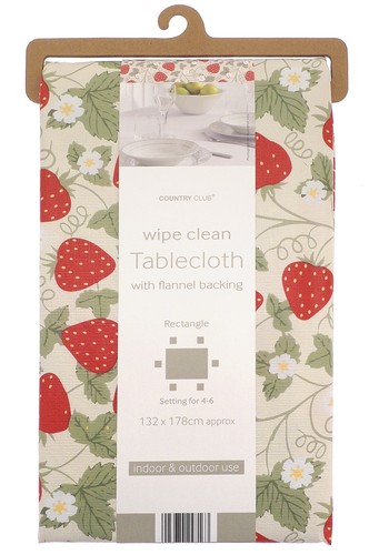 Strawberries tablecloth dining - tablecloth,