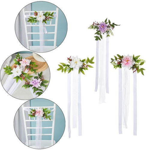 Pew flowers for chair - pew,