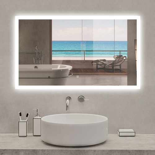 Illuminated bathroom mirror - illuminated,