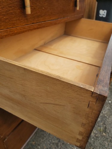 Vintage linen press cabinet - linen,