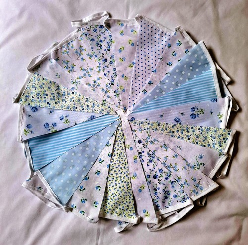 Fabric bunting wedding vintage - fabric,