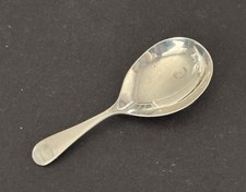 Antique HM 1924 Solid Silver Tea Caddy Spoon.  Maker Vale & Co Birmingham