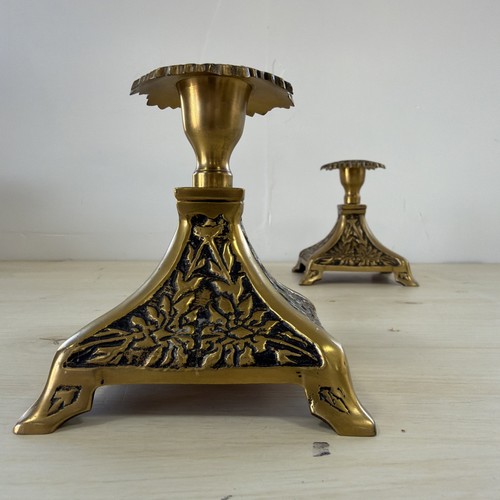Vintage pair solid brass - vintage,