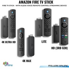 Amazon Fire TV Stick Lite / 3rd Gen / 4K / 4K Max -Streaming Device Alexa Remote