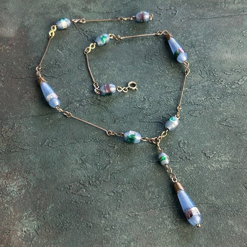 1920s art deco blue foil - deco,