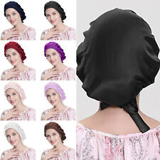 Pure Mulberry Silk Soft Sleep Cap Night Sleep Hat Cap Hair Beauty Bonnet UK NEW