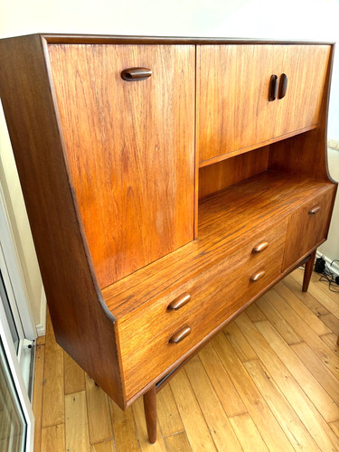 Plan fresco teak highboard - g,