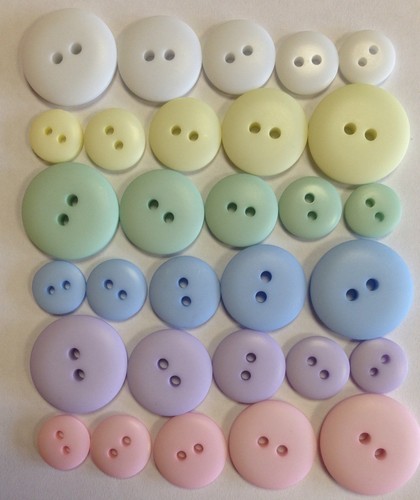 Smartie button pastel - pastel, colours