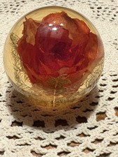 Vintage Resin Paperweight Red