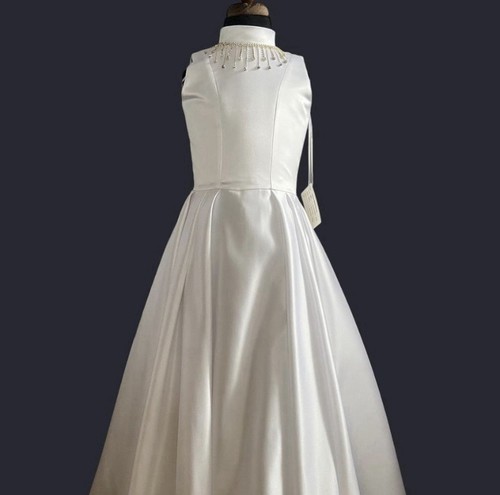 White satin box - white,