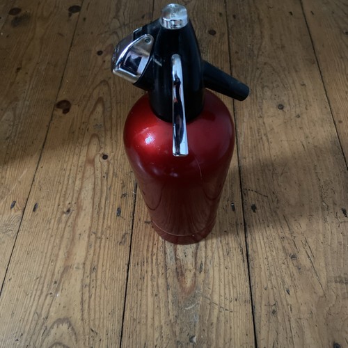 Vintage boc soda siphon red - soda,
