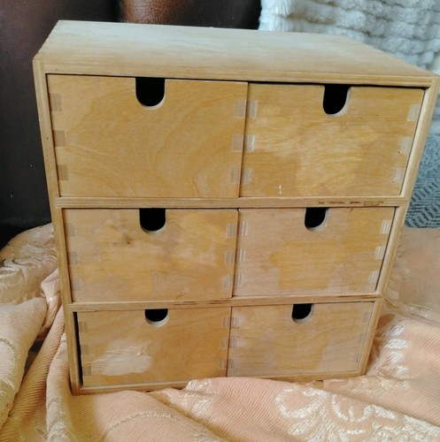 Ikea moppe wooden drawer - wooden, 6-drawer