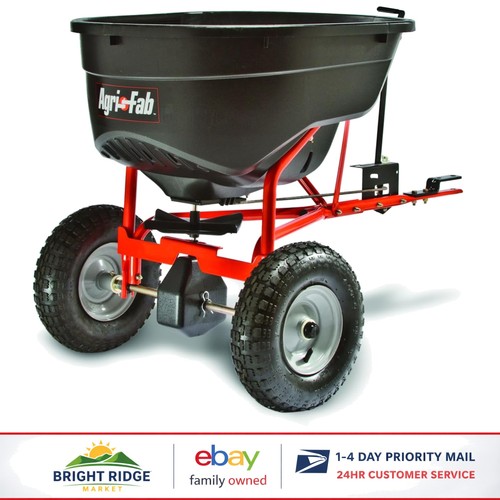 Tow behind broadcast spreader - behind,