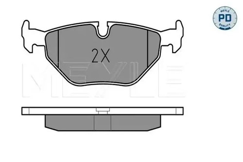 Brake pads rear axle 025 - 025, 216