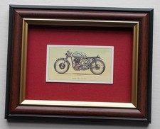 MOTOR CYCLE IMAGE FRAMED - NORTON MANX