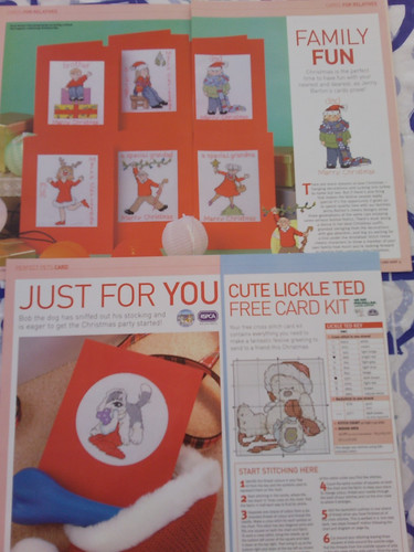 Christmas cards cross - 3, stitch