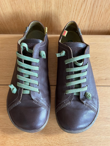 Camper peu brown leather shoes - peu,