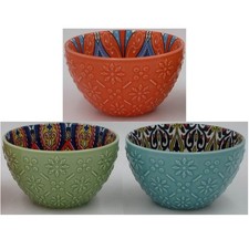 SET OF 3  CERAMIC TUSCANY