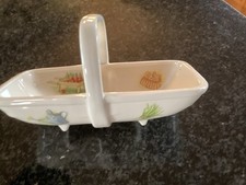 Aynsley Edwardian Kitchen Garden Fine Bone China Trug