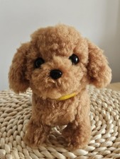 [UK Stock] Sun Lemon Adorable stuffed Toy Poodle Brown Small
