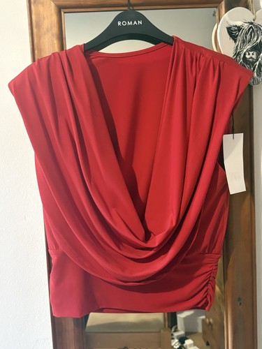 Women zara top red - -,
