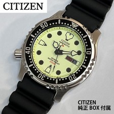 CITIZEN PROMASTER NY0040-09W Automatic Diver Watch Full Luminous Japan