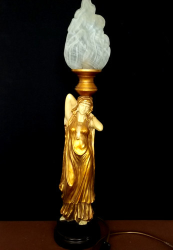 Elegant art deco style figural - art,