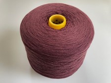 Hinchliffe 100% Lambswool Knitting Weaving 2/17nm Yarn Cone Red Auburn 260, 922g