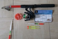 Starter Junior Beginner Kids Telescopic Fishing Rod & Reel Kit Set