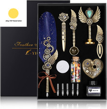 Quill Pen and Ink Set, Feather