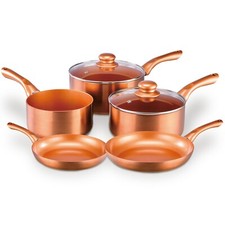 Cermalon Copper 5 Piece Pan Cookware Set