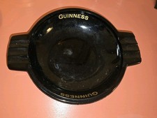 Guinness Small Glass Pub Ashtray: 14.5cm Diameter